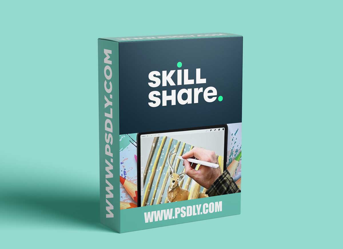 Illustrative Oil Painting in Procreate 5X with free Brushes, Sketch and Color Palette