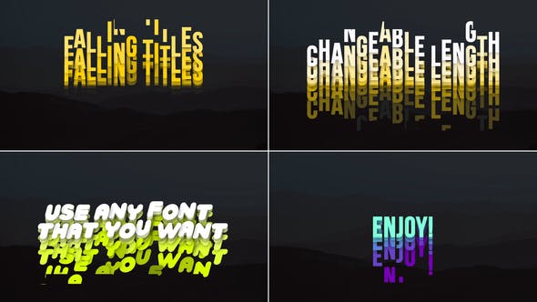 Videohive Falling Titles 35633240