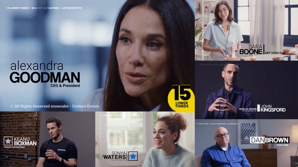 Videohive Lower Thirds Fifteen 35710343