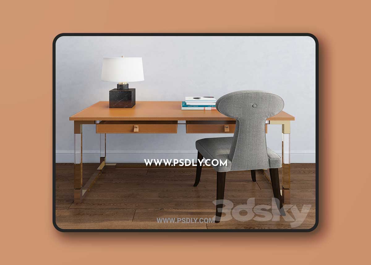 Jonathan adler, jacques desk, vera dining chair