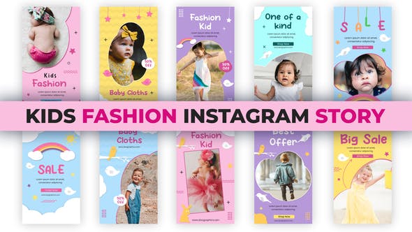 Videohive Kids Fashion Instagram Stories 35473873