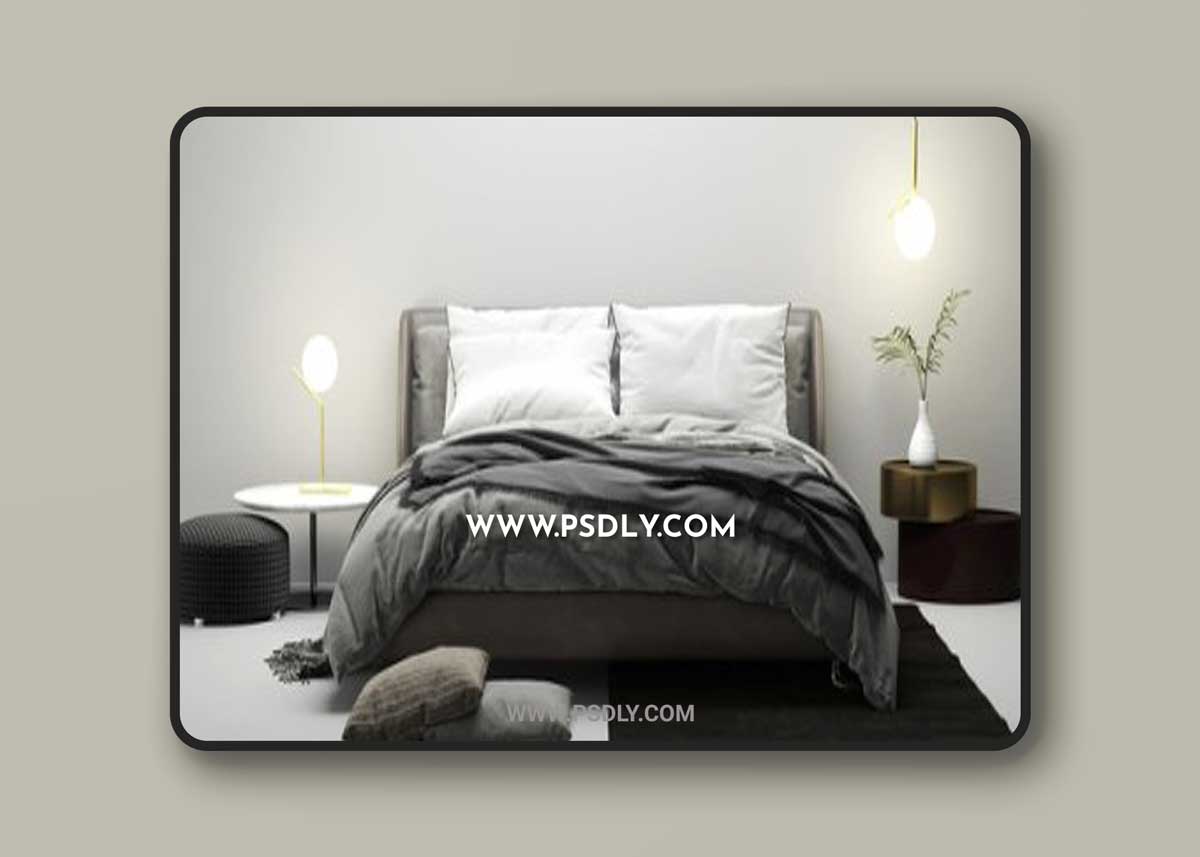 Minotti Spencer Bed 3D Model