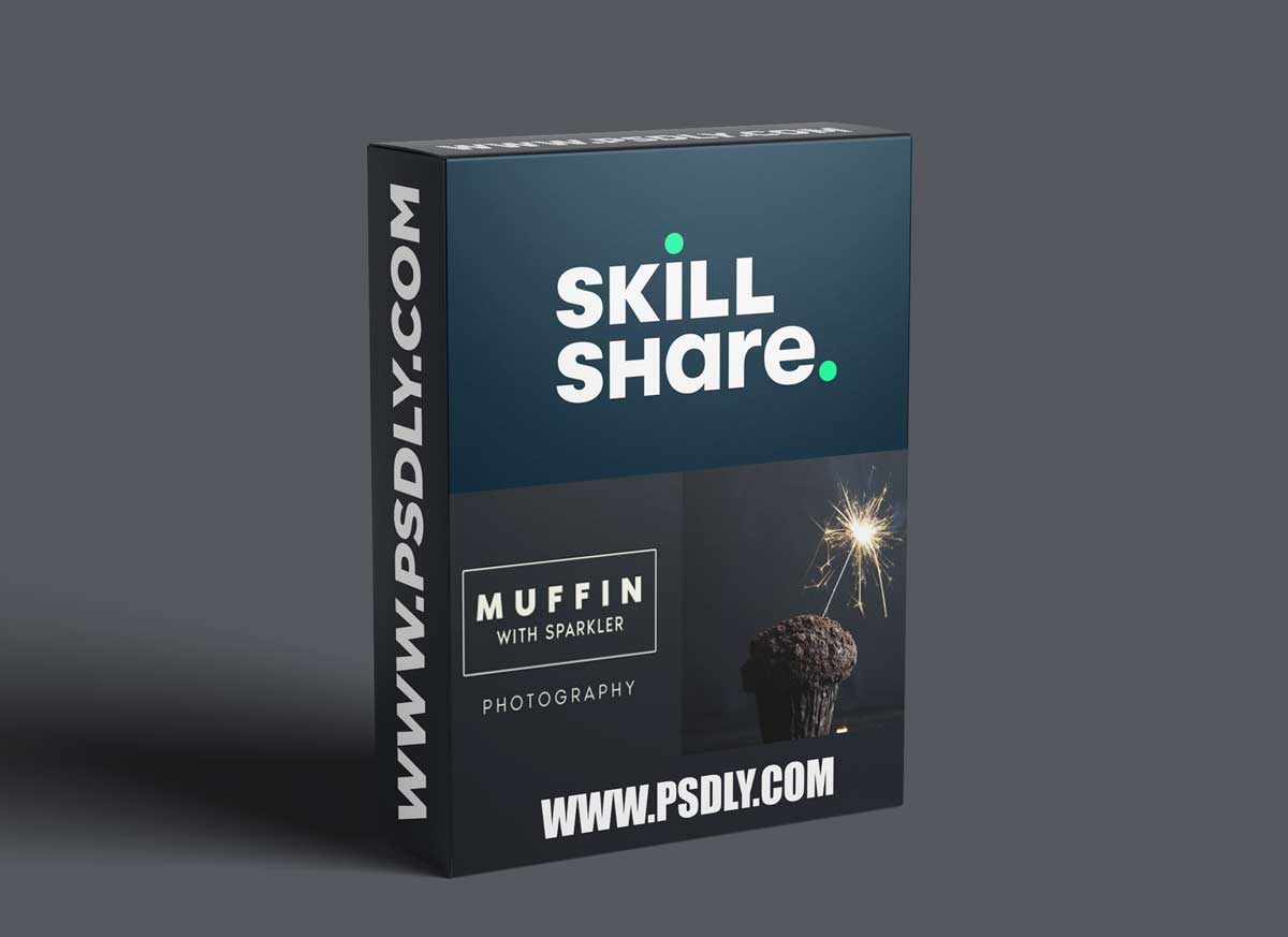 Muffin With Sparkler Photography