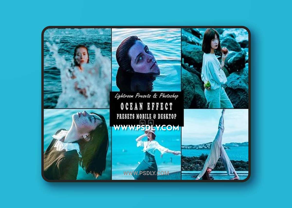 Ocean Portrait Photoshop Action & Lightrom Presets