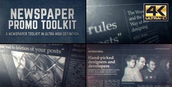 Videohive Newspaper Promo Toolkit 17771459