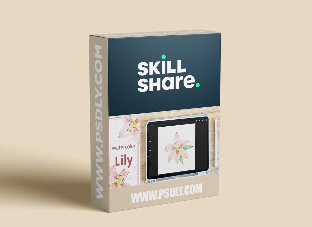 Paint Watercolor Lily on the iPad in Procreate