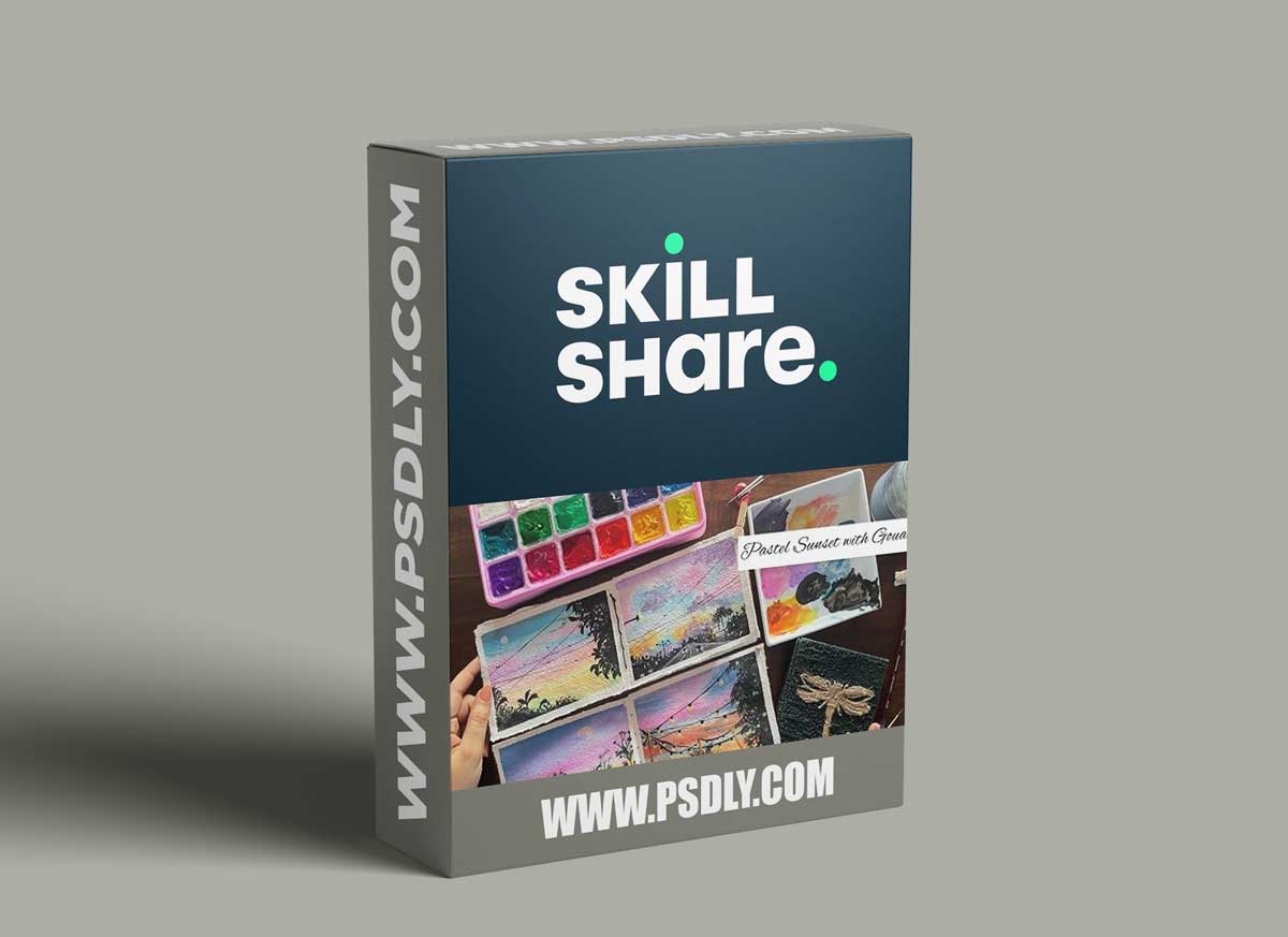 Pastel Sunset With Gouache - Learn to Paint 4 Expressive Sunset Skies