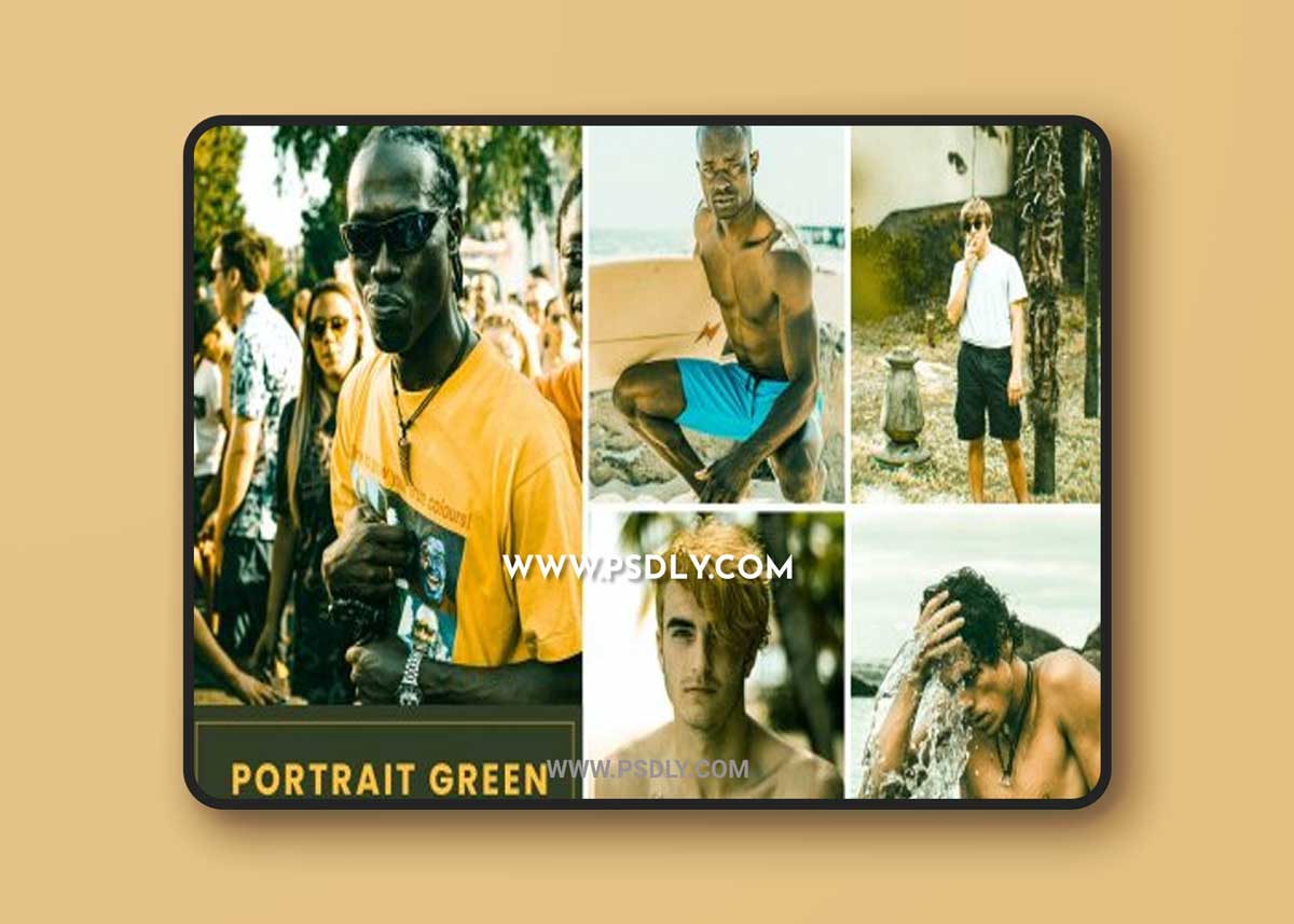 Portrait Green Action & Lightrom Presets