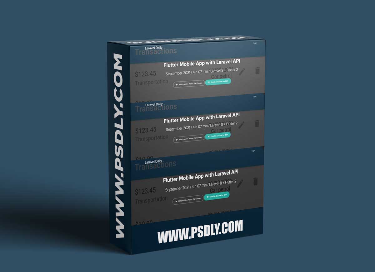 Povilas Korop - Flutter Mobile App with Laravel API