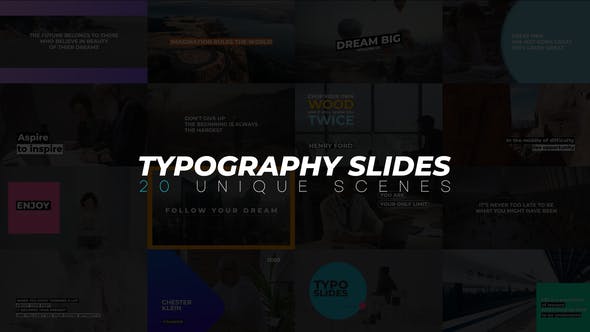 Videohive Typography Slides 35818341