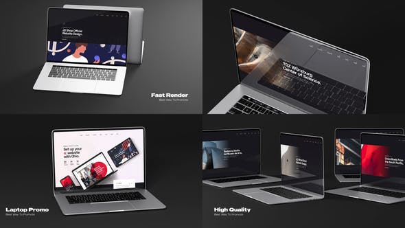 Videohive Minimalistic Laptop Website Promo 35604755