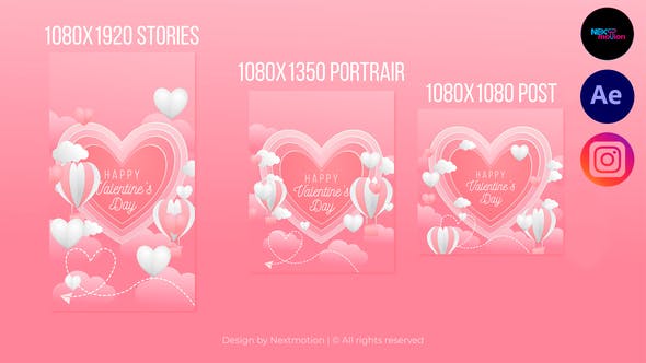 Videohive Valentine's Day Intro | Instagram 35542708
