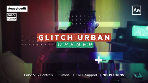 Videohive Urban Glitch Opener 35645773