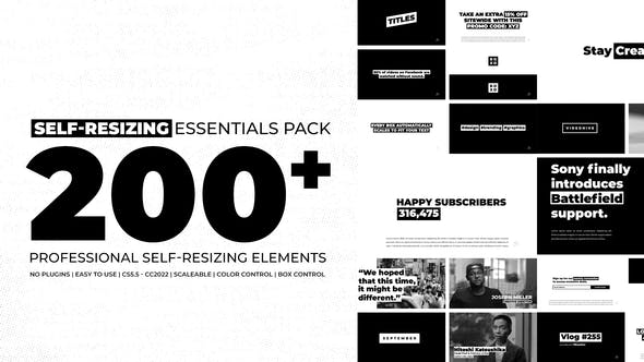 Videohive - Self Resizing Essentials - 34842617