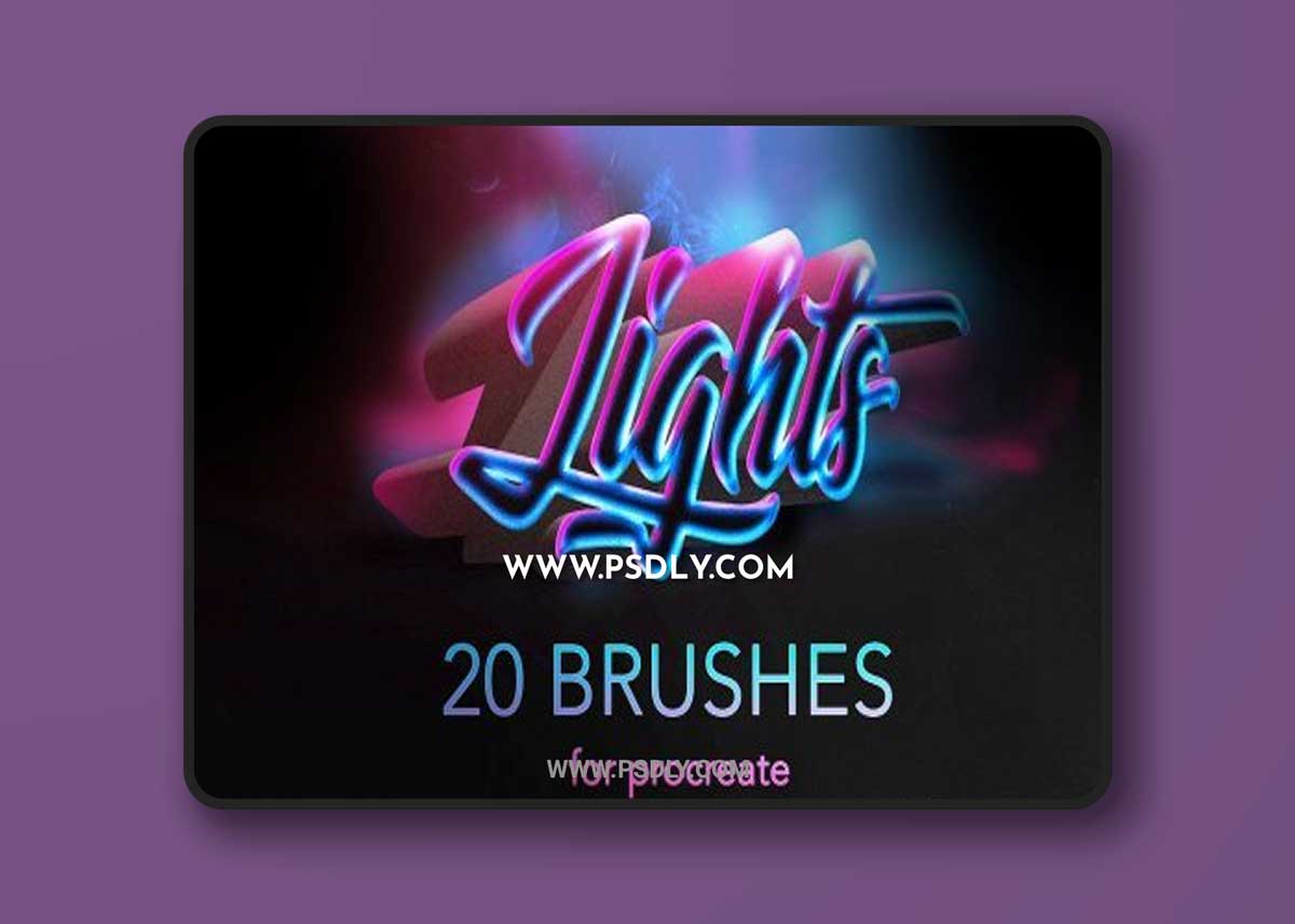 Procreate lights brushes / glow 5498789