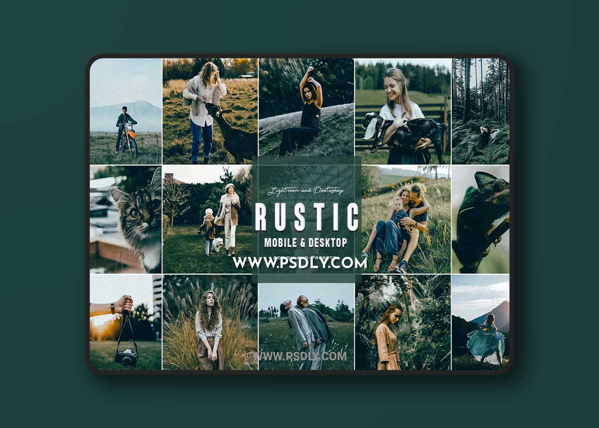 Rustic - Photoshop Actions & Lightroom Presets