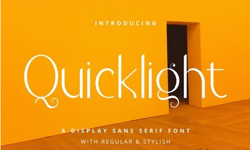Quicklight - Advertisement Font