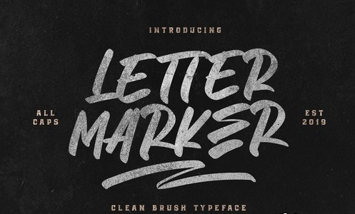 Letter Marker Font