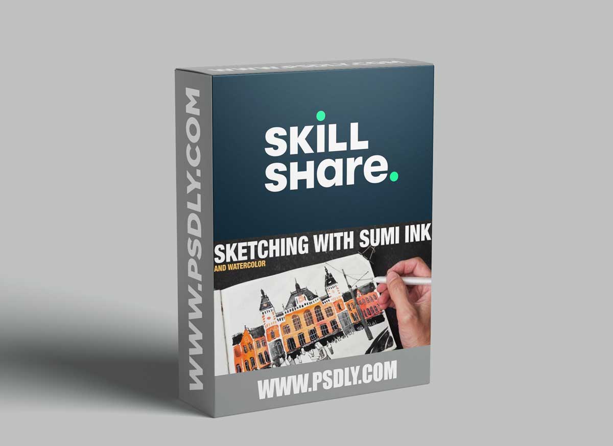 Sketching with Sumi Ink and Watercolor