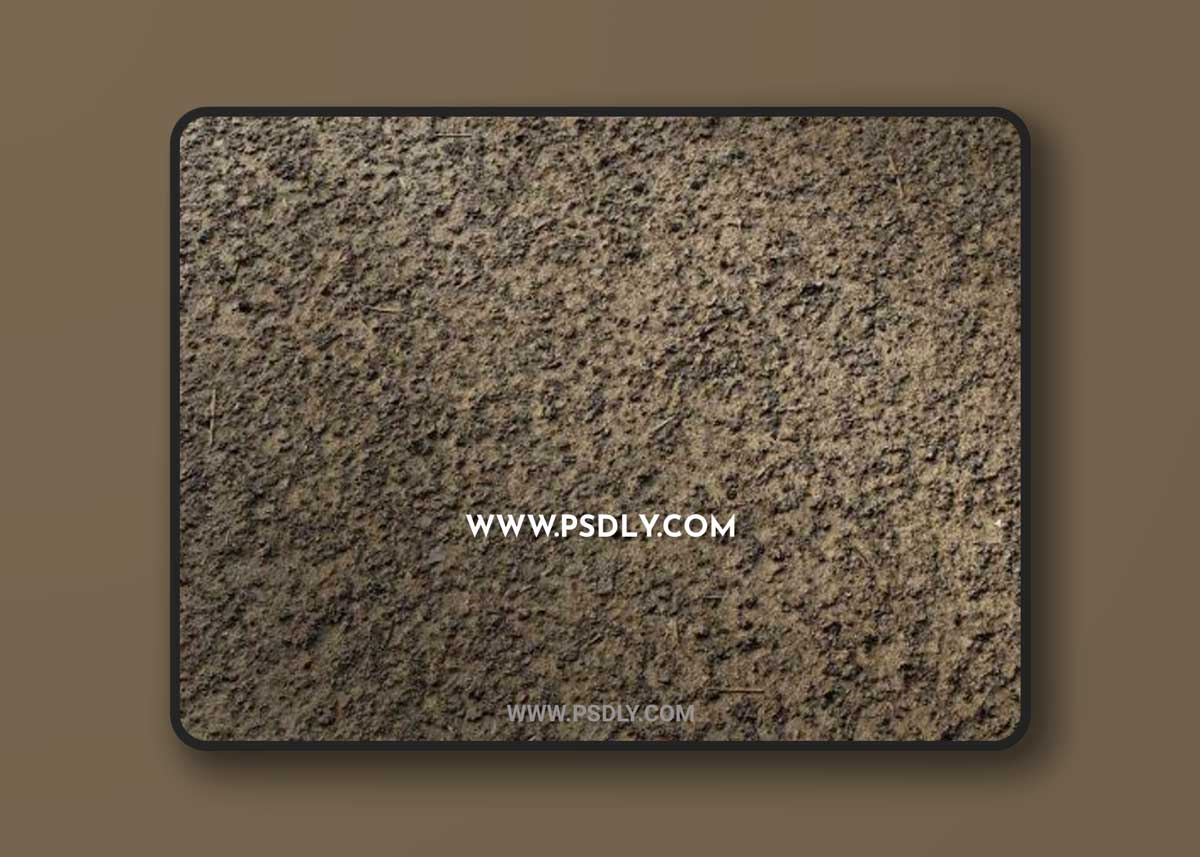 Soil Hardened 04 PBR Material 3D Model
