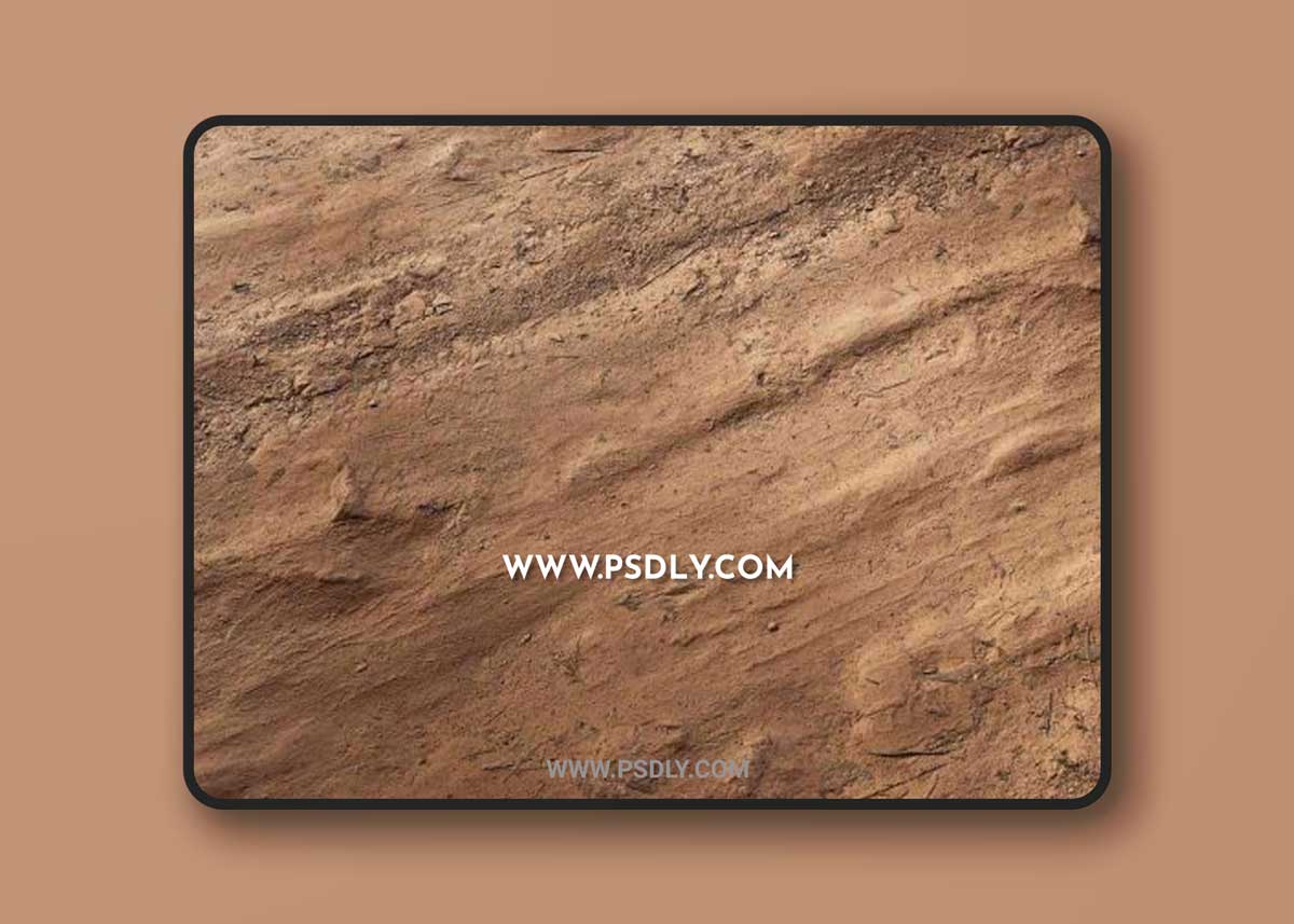 Soil Hardened PBR Material 3D Model