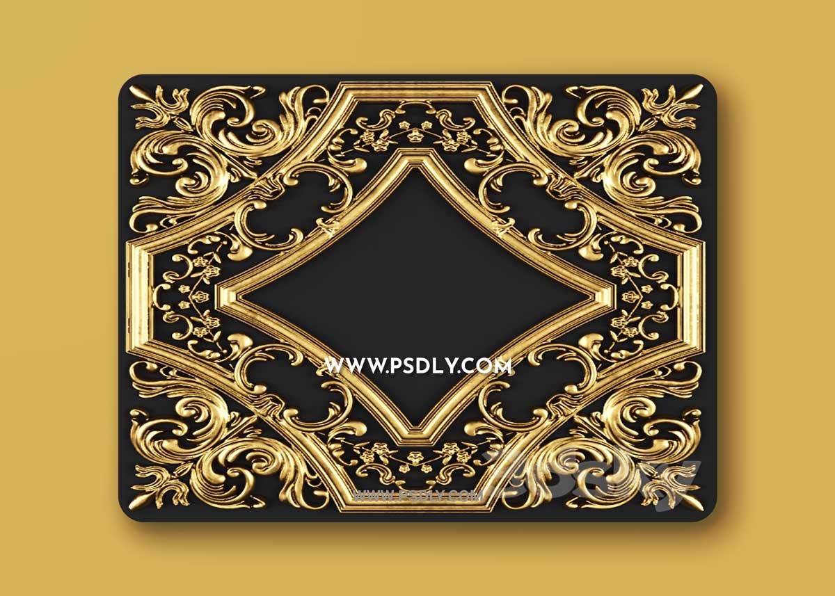 Stucco pattern. Rosette.3D Model