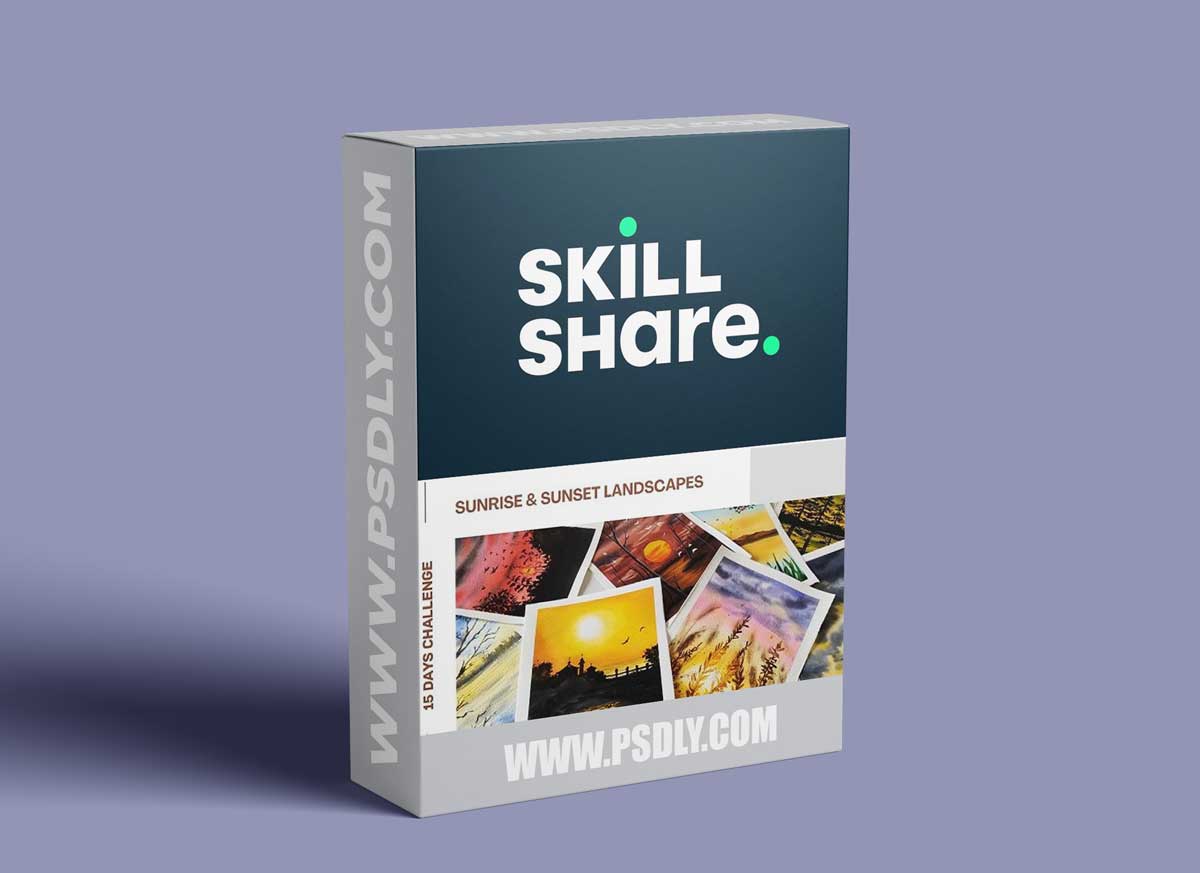 Sunrise & Sunset Landscapes - 15 Days Watercolor Challenge