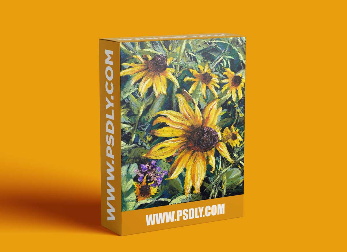 The Virtual Instructor - The Oil Pastel Course - Black-eyed Susans