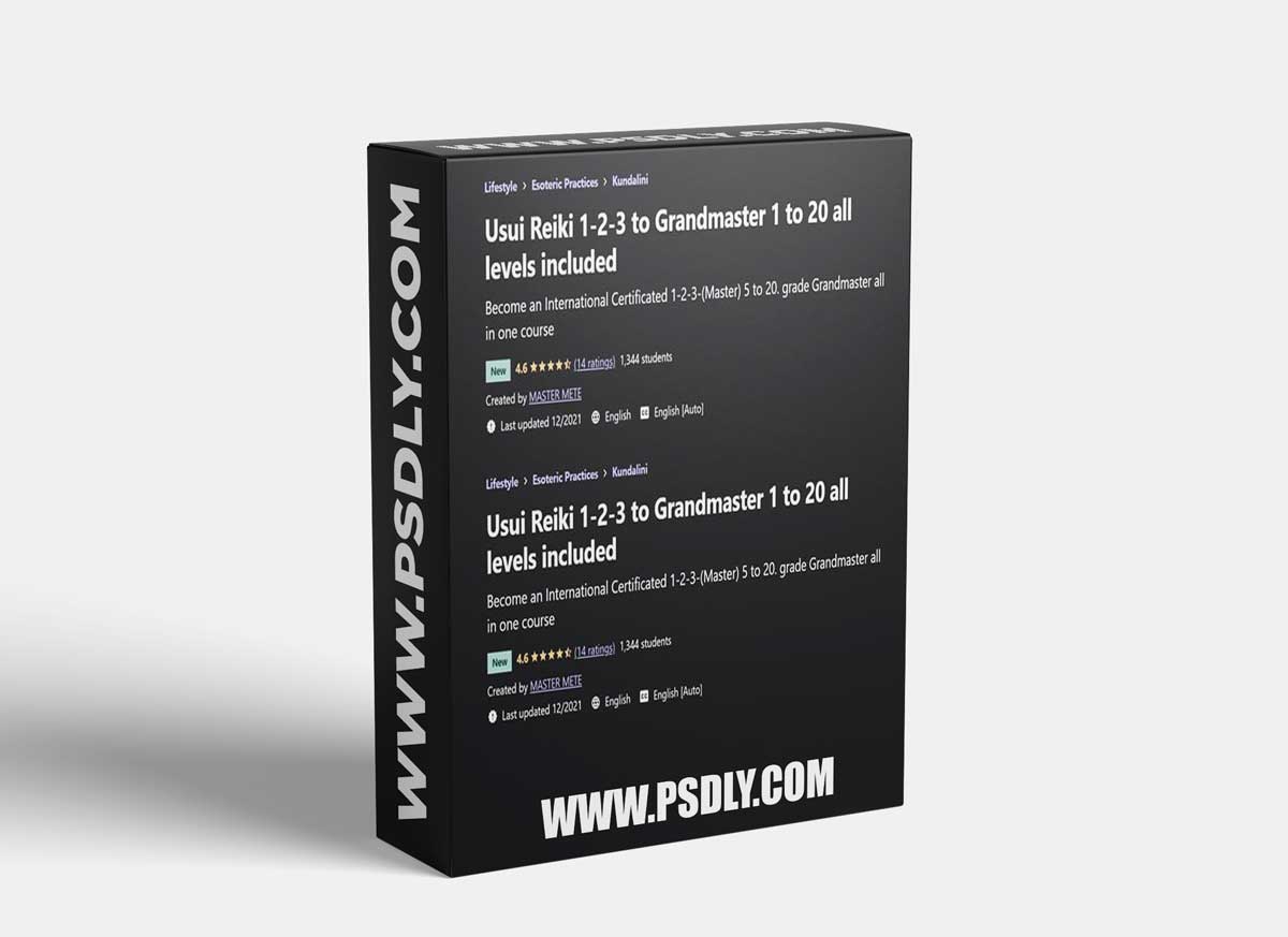 Udemy - Usui Reiki 1-2-3 to Grandmaster 1 to 20 All Levels Included