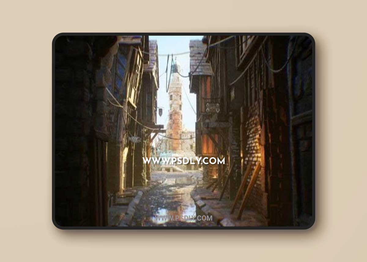 Unreal Engine – Medieval Town Street Environment Kit