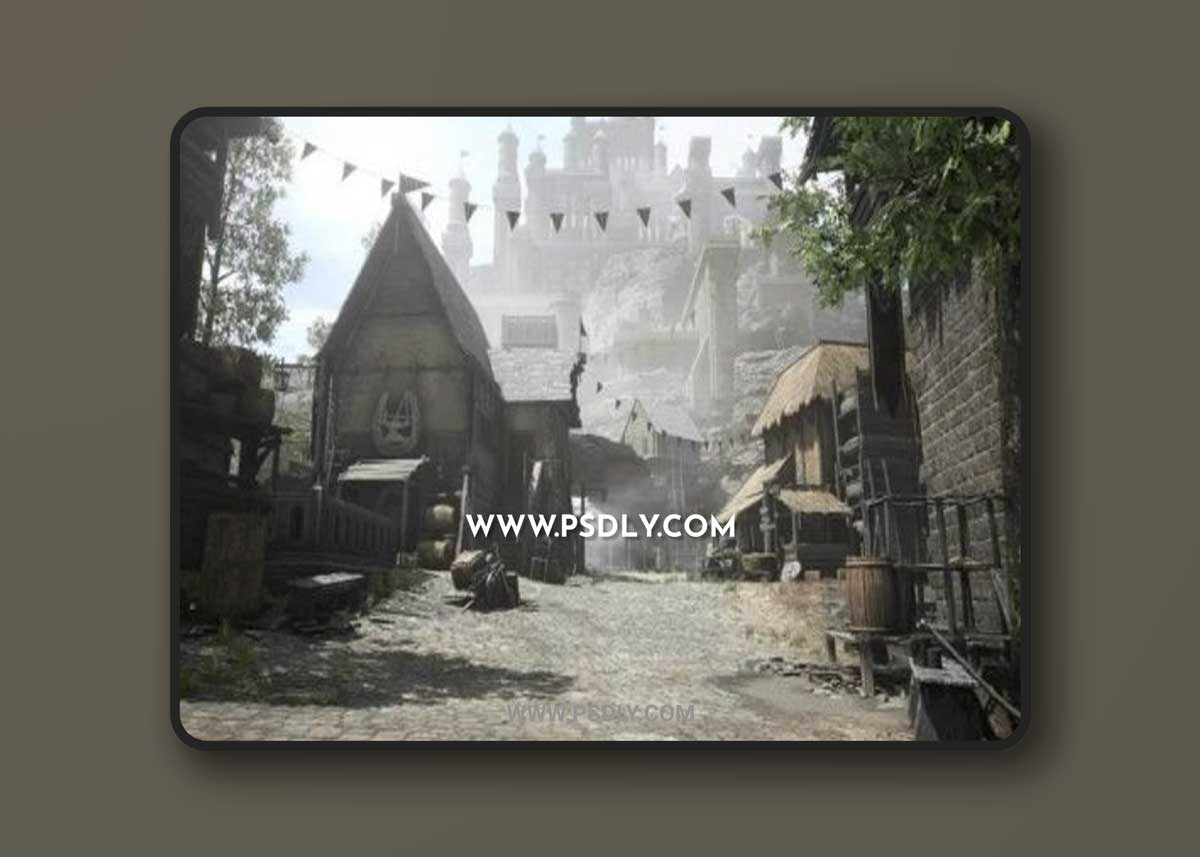Unreal Engine – Modular Medieval Castle - Village - Medieval Castle - Medieval Village