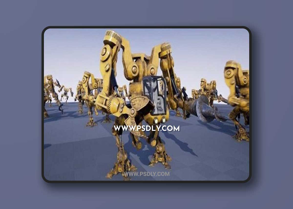 Unreal Engine – SCI FI: MINING MECH 3D Model