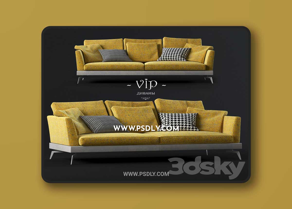 VIP Sofas - SKYLINE MODERN 3D Model