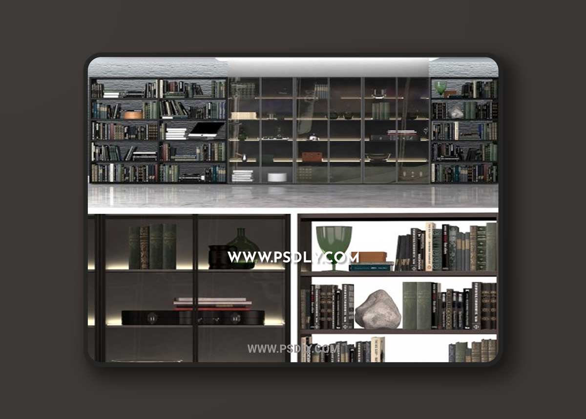 Varenna Poliform Wall System 8 3D Model