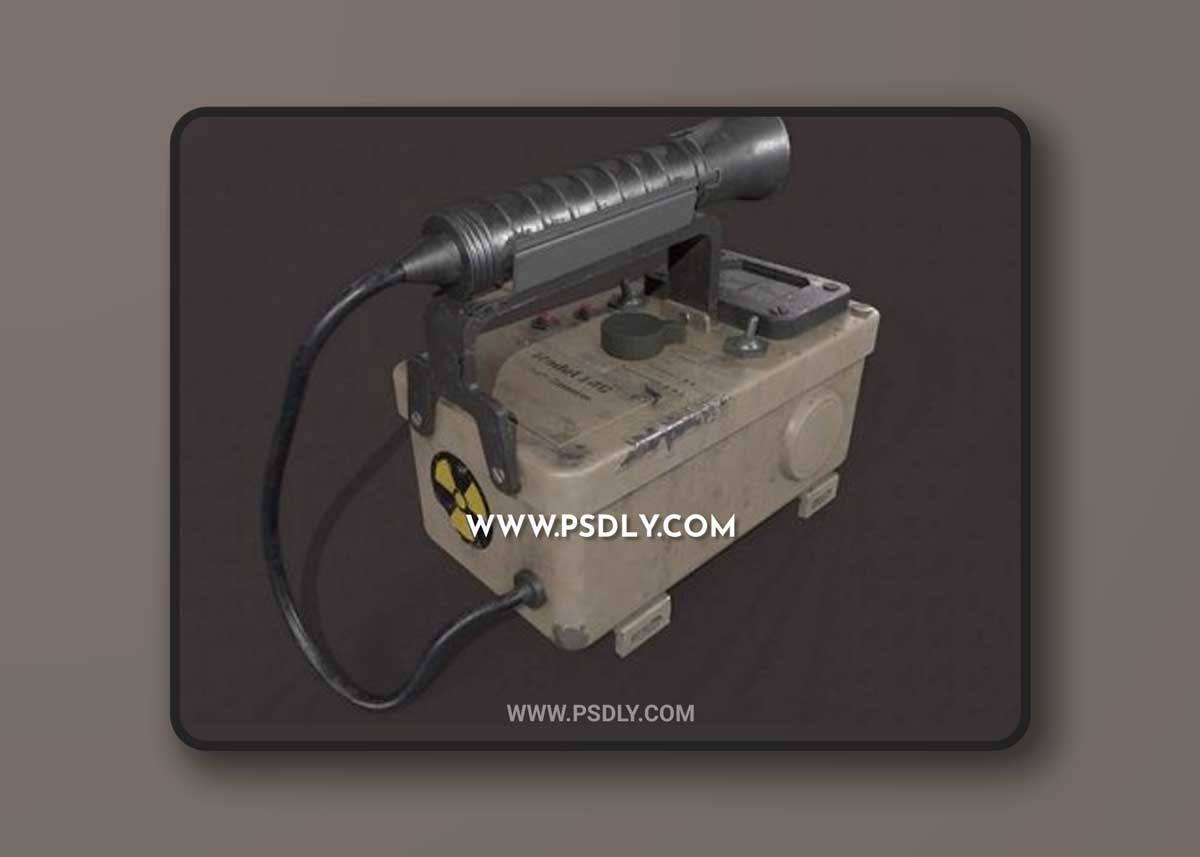 Vintage Geiger Counter 3D Models