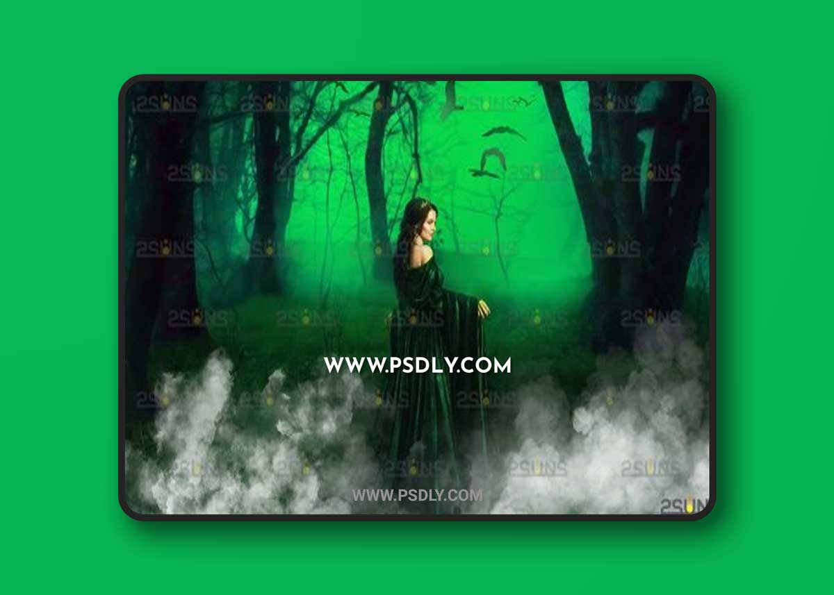 White smoke bomb overlay & Fog overlay, Photoshop overlay