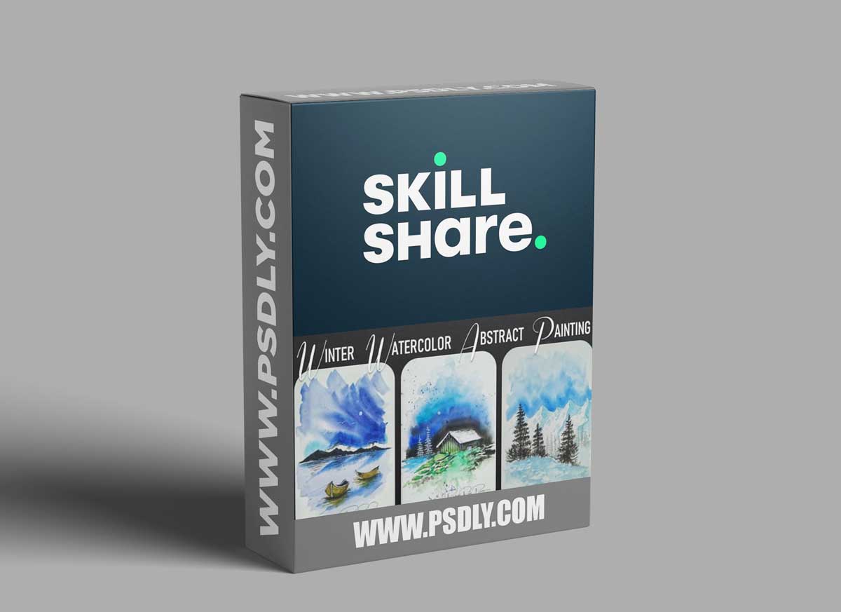 Winter Watercolor Paintings - Learn To Paint 3 Easy, Simple & Elegant Paintings