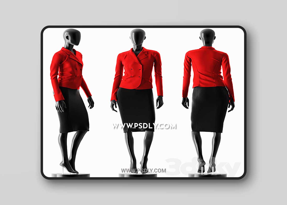 Woman Casual Suit 3D Model
