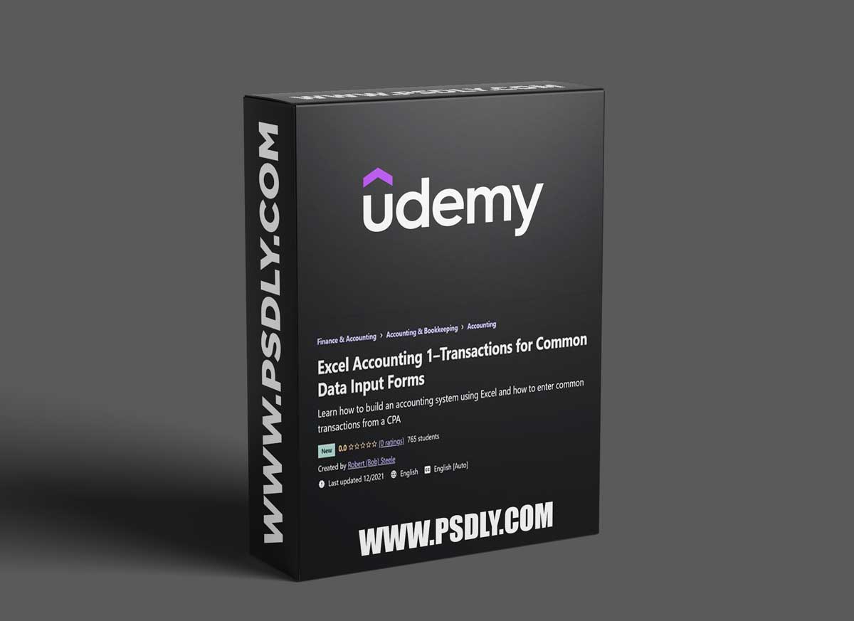 Xcel Accounting 1 - Transactions for Common Data Input Forms