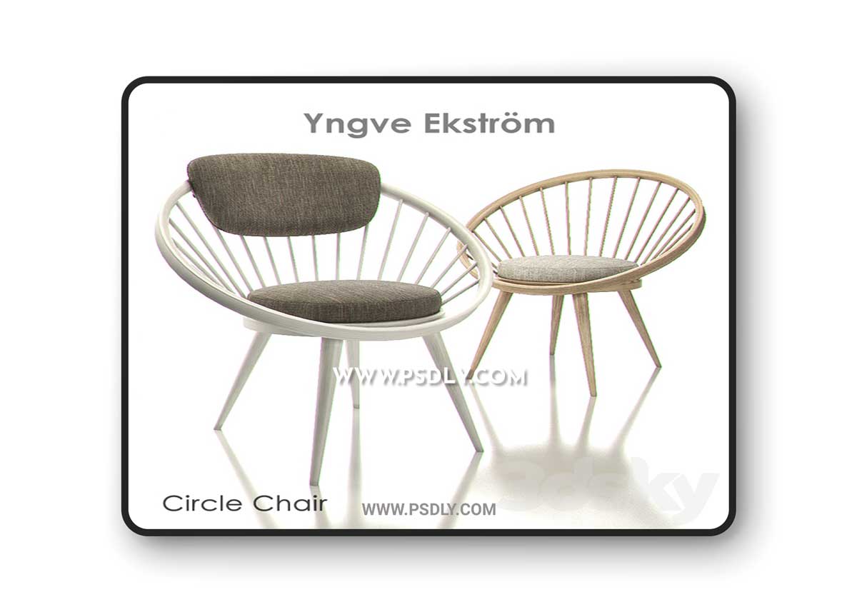 Yngve Ekstrom Circle Chair 3D Model