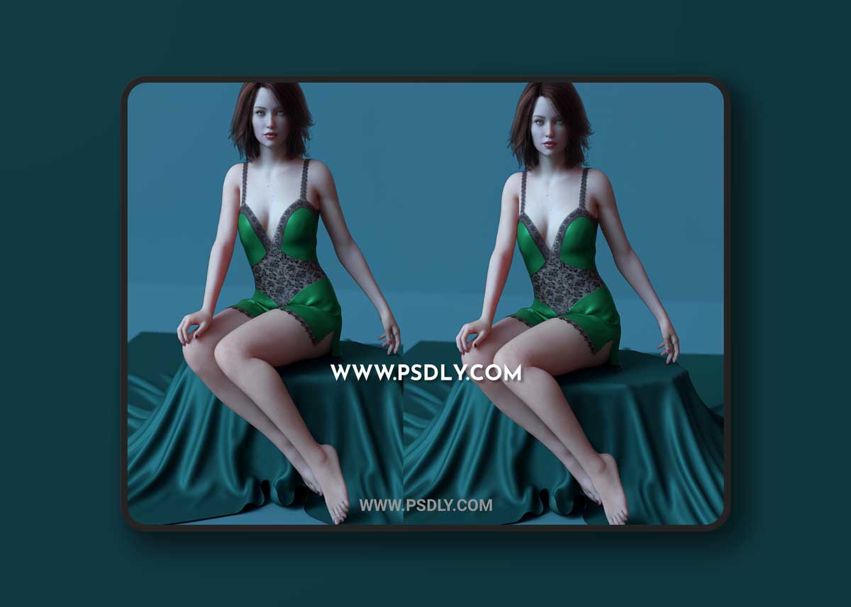 dForce Lace Teddy for Genesis 8 Female