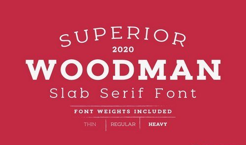 Woodman Slab Serif Font 4541069