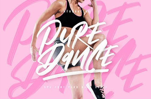 Pure Dance Brush Font Family - 3 Fonts
