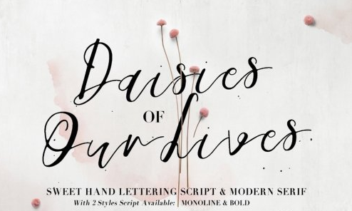 Daisies of Our Lives Font Family - 3 Fonts