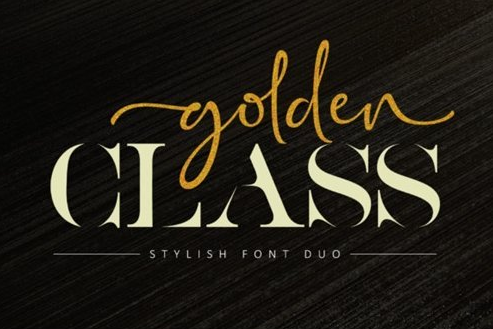 Golden Class Font Duo