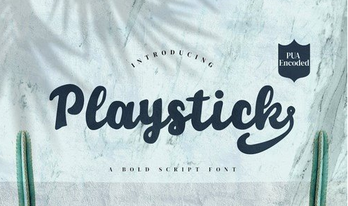 Playstick - Bold Script Font