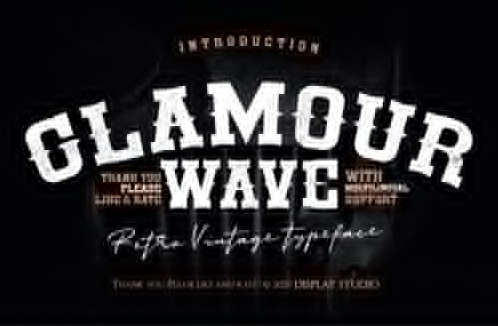 Glamour Wave Font