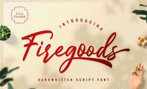 Firegoods - Handwritten Script Font