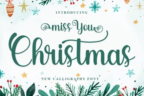 Miss You Christmas Font