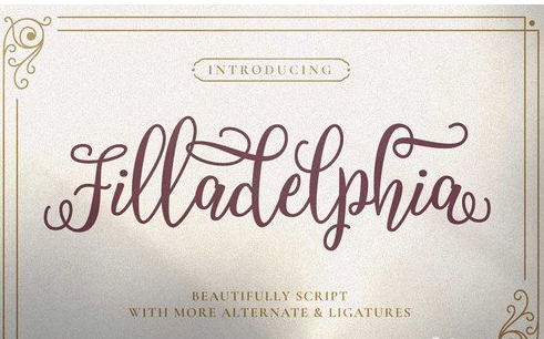 Filladelphia - Beautiful Script 5237699